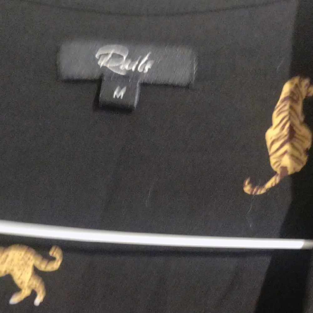 Rails Black Top with Gold Tiger Print - Picture 3 of 5